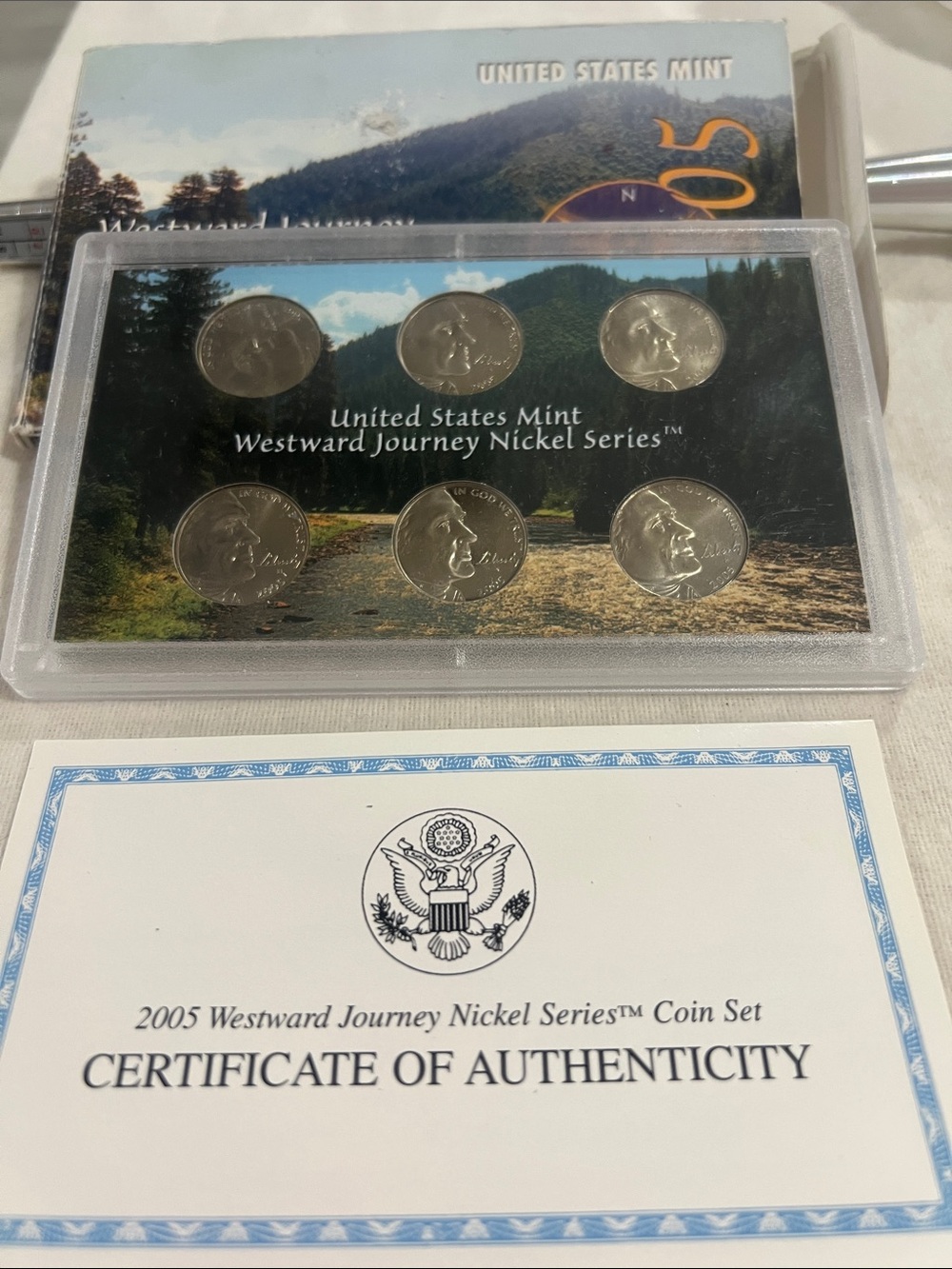 B#60-Westward Journey Nickel Series Silver-Tone Coin Pendant Necklace